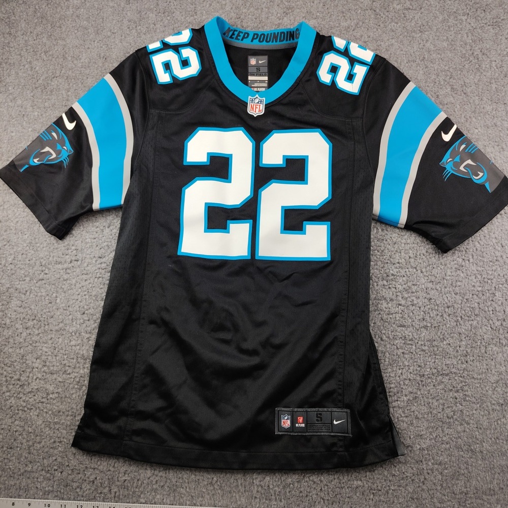 Nike Carolina Panthers Christian McCaffrey 22 Jersey Mens Small Black NFL